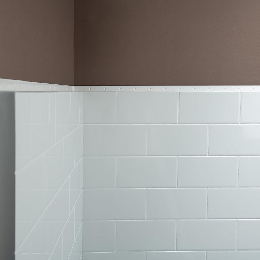 WOODBRIDGE 60' x 32' 4-Piece Direct-to-Stud Alcove Tub Surround, 1-3/4 inch (44mm) Thick, with Right-Drain Hole Soaking Bathtub Combo in White