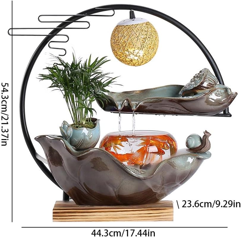 GUERNSEY Tabletop Fountain Flowing Water Fountain Home Desktop Living Room Office Decoration Study Room Decoration Desktop Fountain Decoration Indoor Fountain