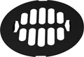 Westbrass D3198-25-62 4-1/4' OD Brass Snap-in Shower Strainer Grid Drain Cover, Matte Black (25-Pack)