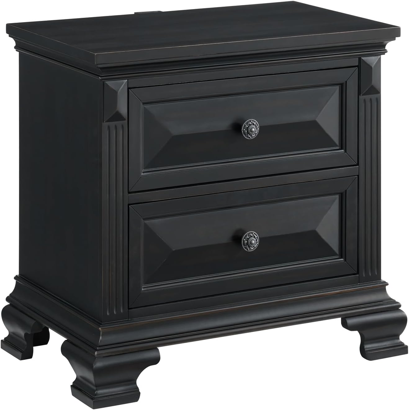 Picket House Furnishings Sumner Queen Panel 5PC Bedroom Set in Black