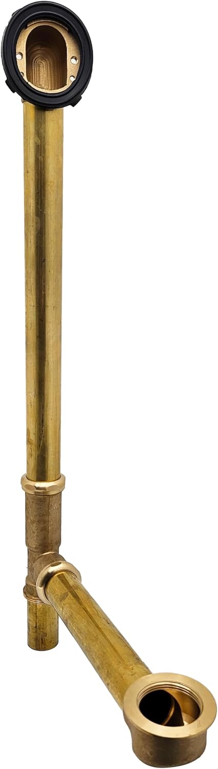 Westbrass Beehive Grid Bath Waste - 22' Make-Up, 17 Gauge Tubing, Matte Black, D324-62