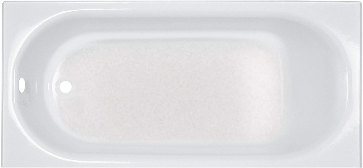 American Standard 2392202.020 Princeton 60 in. x 30 in. Americast Above-Floor Rough-In Bathtub with Left Drain and Built-In Overflow, White