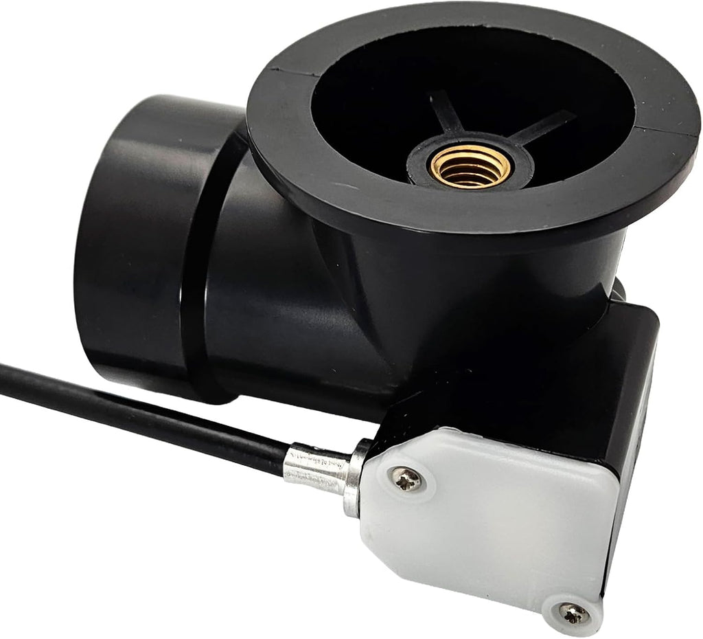 Westbrass Sch. 40 ABS 35 in. Cable Drive Bath Waste - Ball Joint Head, Polished Nickel, D50A35BJ-05