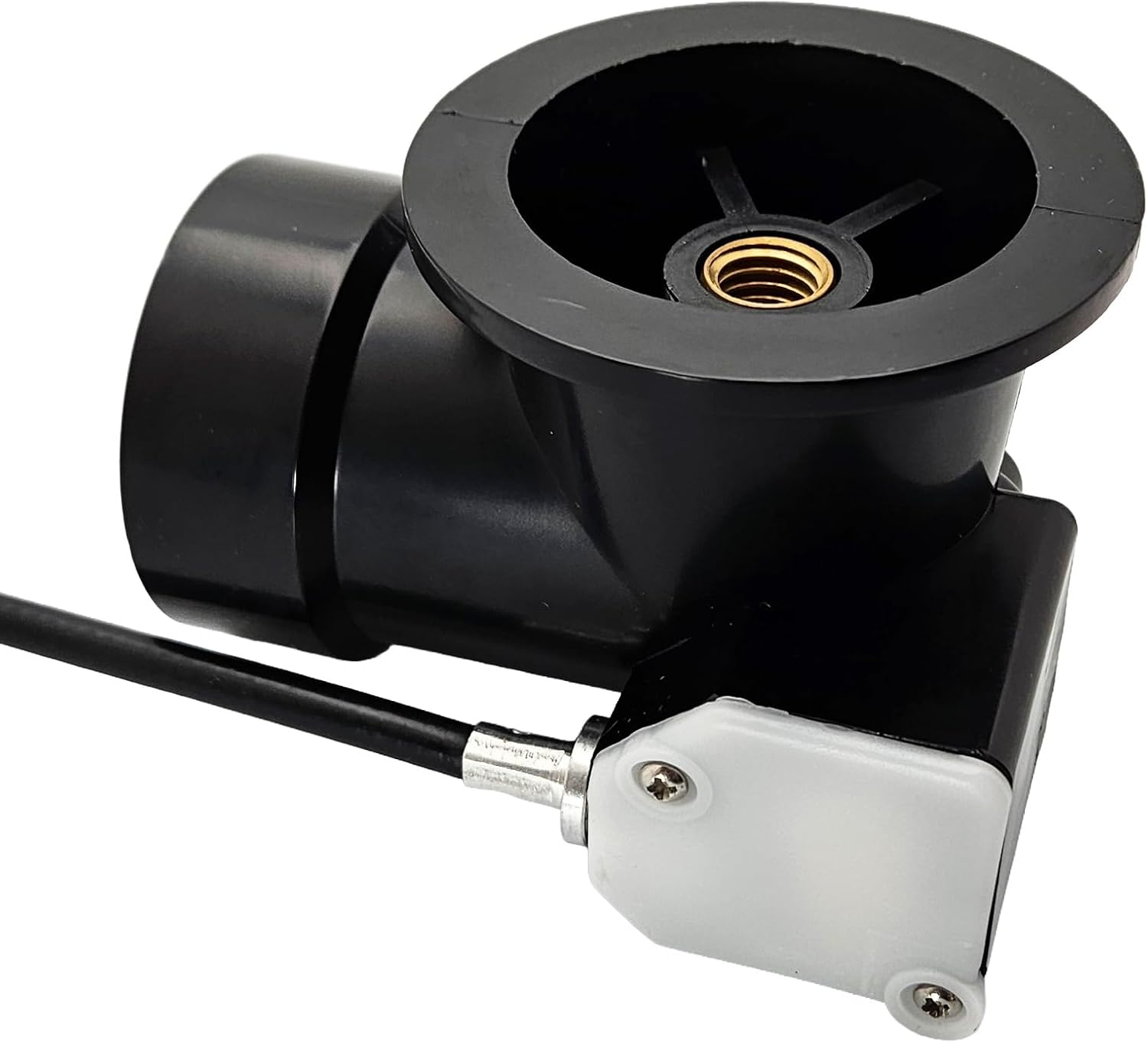 Westbrass Sch. 40 ABS 35 in. Cable Drive Bath Waste - Ball Joint Head, Stainless Steel, D50A35BJ-20
