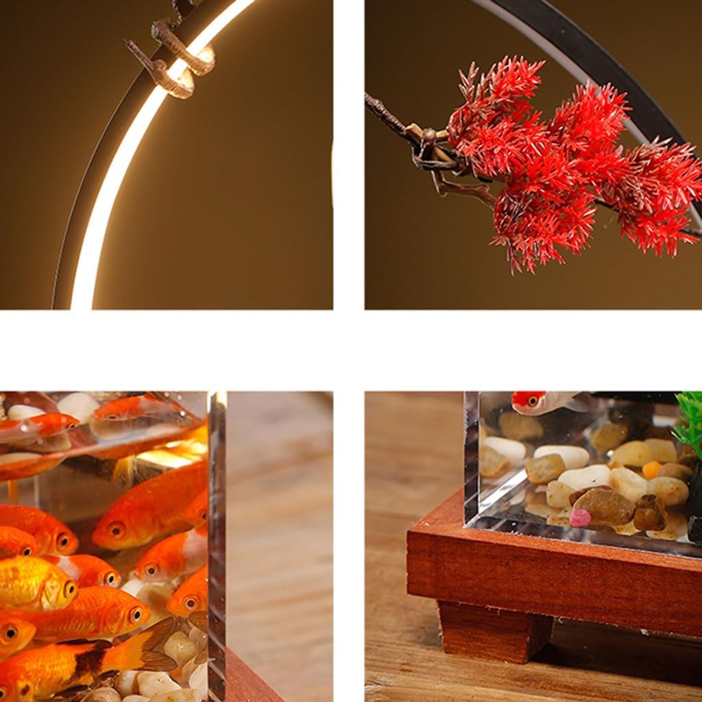GUERNSEY Tabletop Fountain Tabletop Fountains Hanging Pot Water Fountain Ornaments Home Living Room Desktop Fountain Office Desktop Circulating Water Fish Tank Indoor Fountain