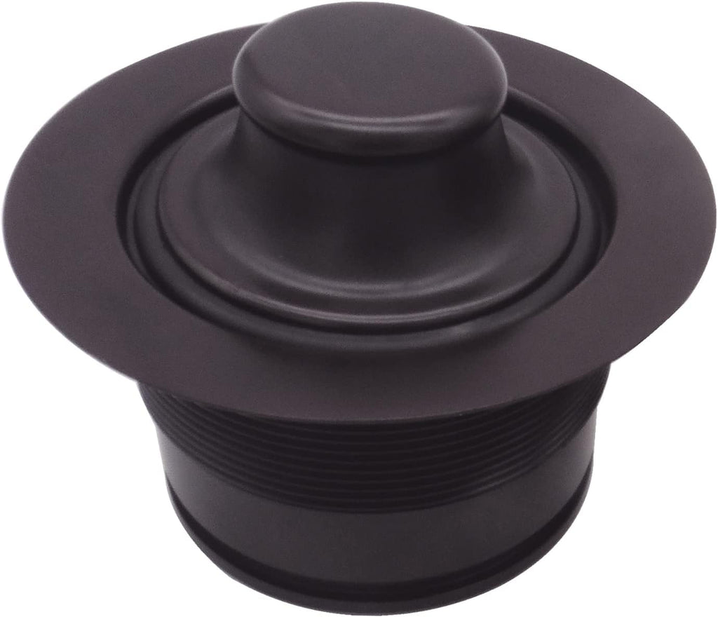 Westbrass CO2185-12 Combo Pack 3-1/2' Post Style Large Kitchen Sink Basket Strainer and Waste Disposal Drain Flange with Stopper, Oil Rubbed Bronze