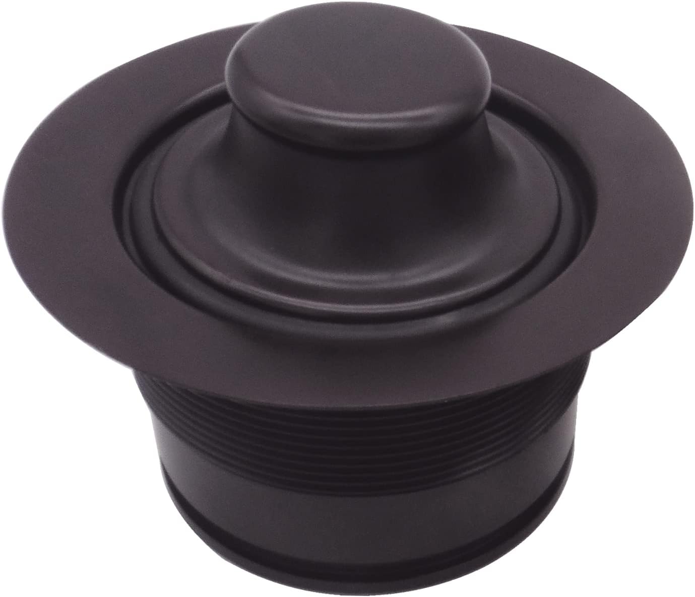 Westbrass CO2185-12 Combo Pack 3-1/2' Post Style Large Kitchen Sink Basket Strainer and Waste Disposal Drain Flange with Stopper, Oil Rubbed Bronze