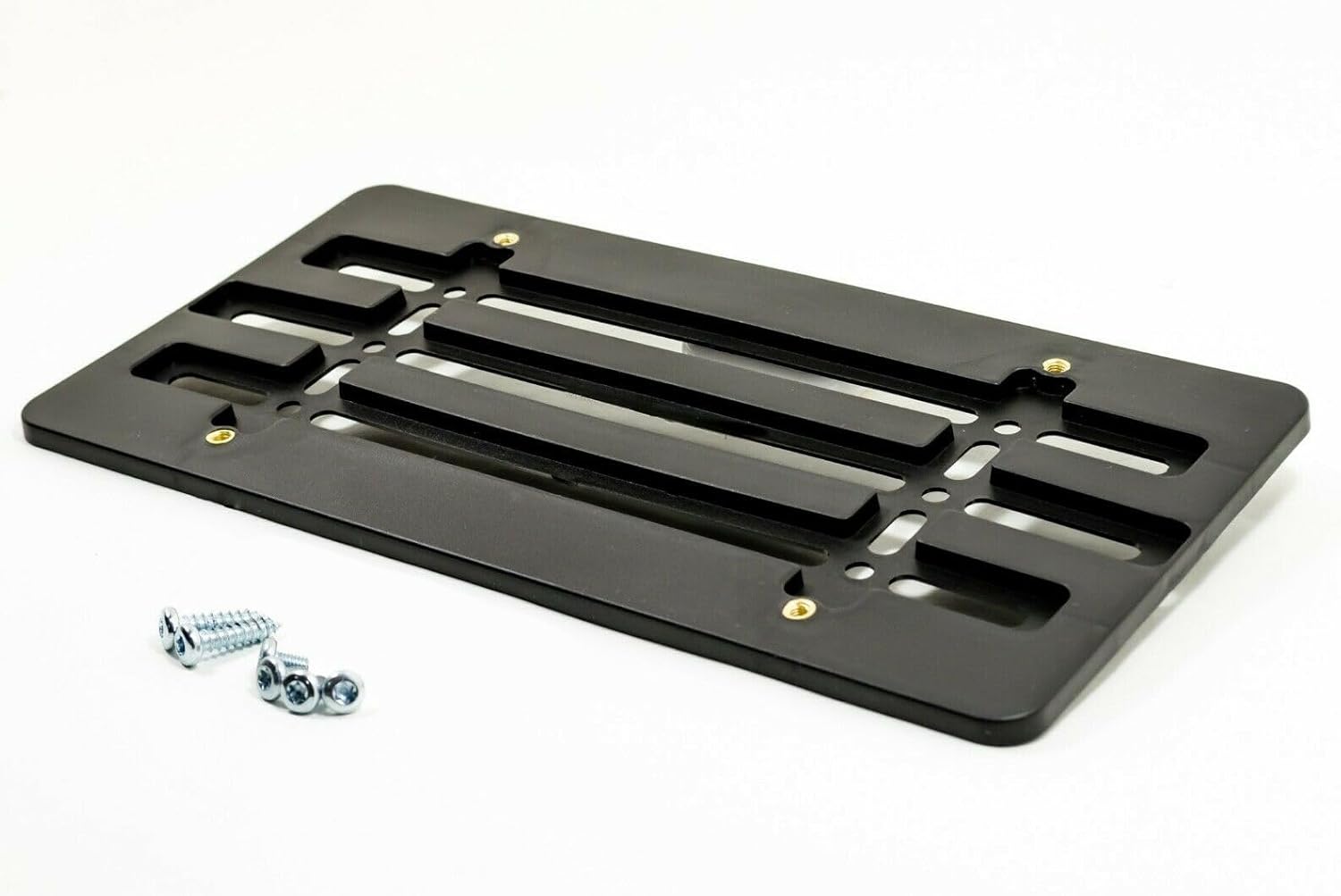 30 Universal License Plate Tag Holder Mount Mounting Relocator Adapter for Front Bumper Kit Brackets AUTO CAR Truck (Each with 2 Screws + 4 Bolts & 4 Built in Nuts) Soporte de matrícula (30)