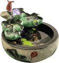 GLigeT Tabletop Fountain Creative Running Water Fountain Landscape Attracting Wealth Ornaments Living Room Office Desktop Circulation Water Feature Decoration Water Fountain Decor