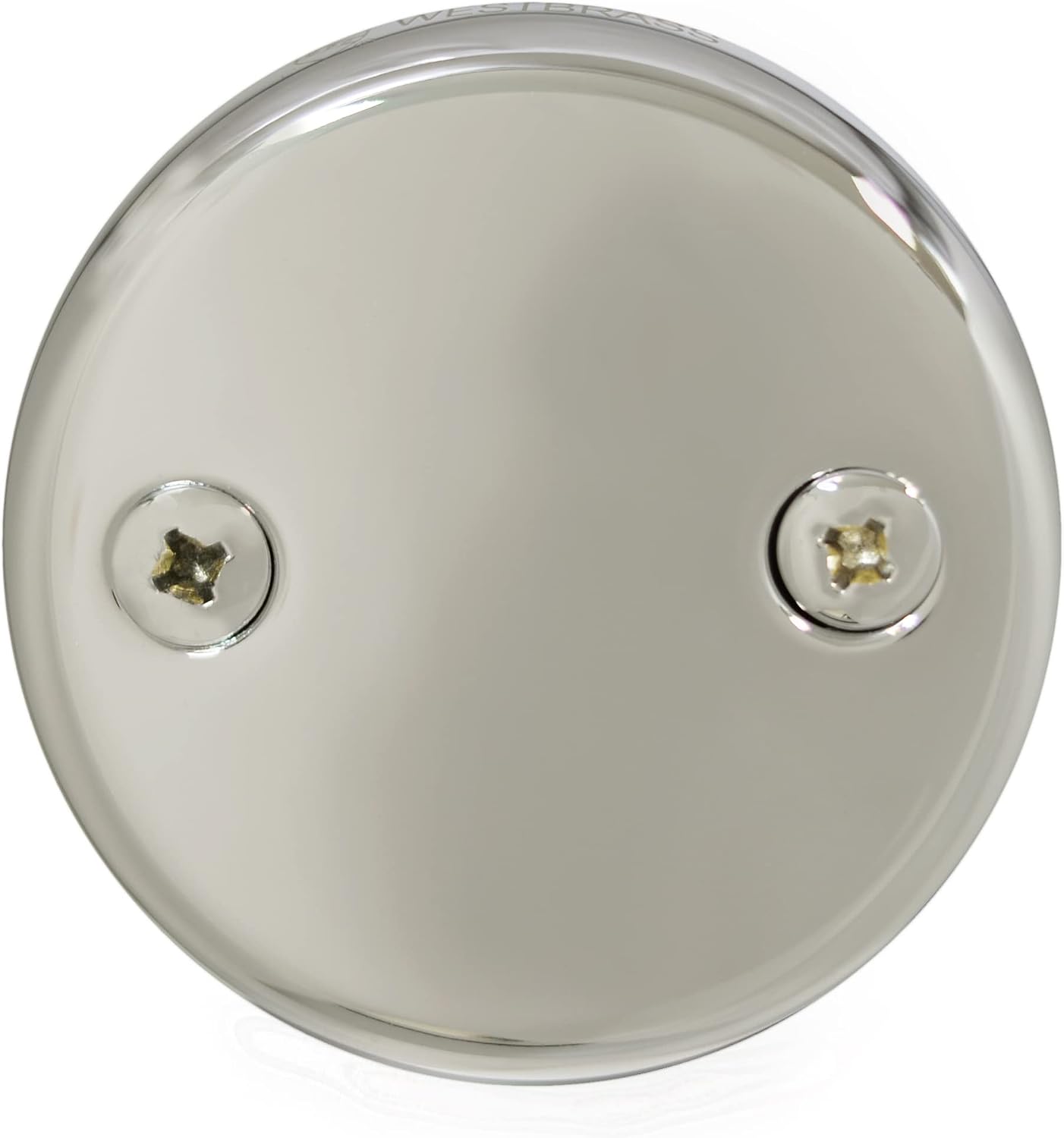Westbrass 593144-4-05 14' Black Poly Tubular Bathtub Waste & Overflow Assembly with Tip-Toe Drain Plug and 2-Hole Faceplate, Polished Nickel (4-Pack)