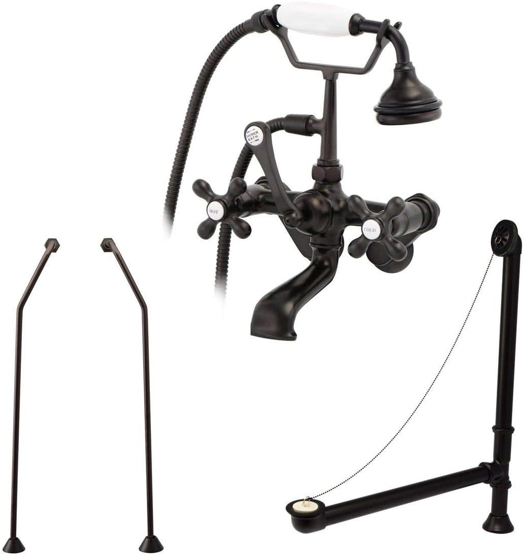 Vintage Tub & Bath Tub Wall Mount Tub Faucet Set
