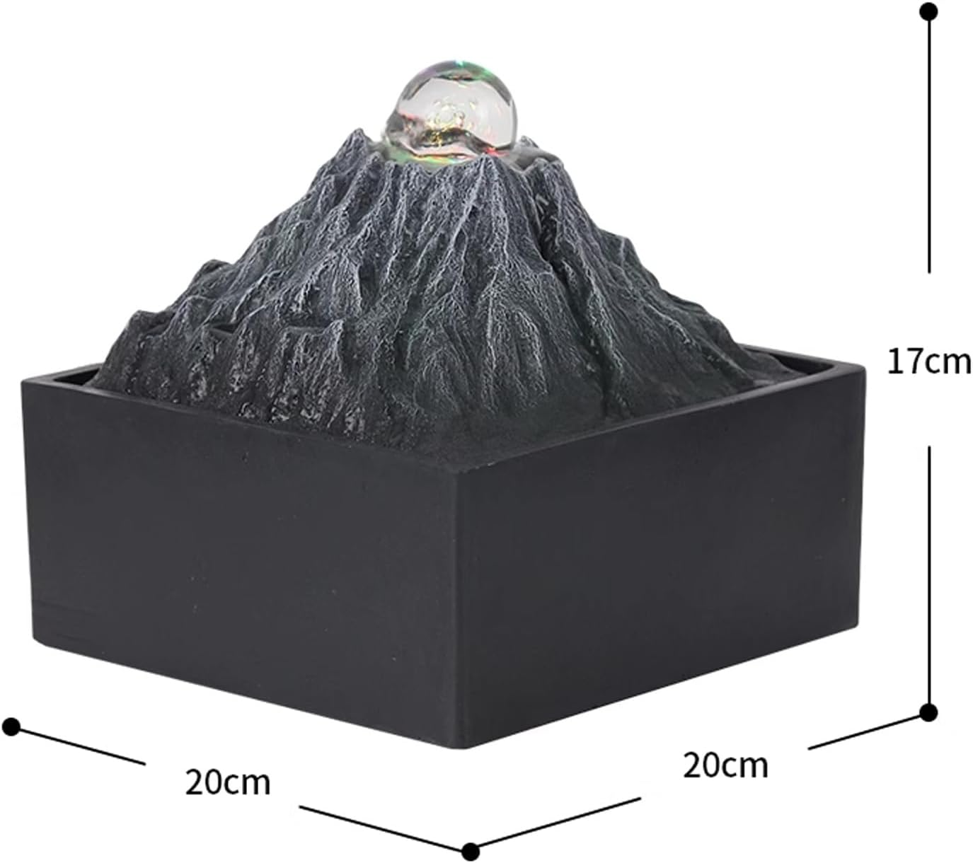 Tabletop Fountain Flowing Water Decoration Recycling Aquatic Office Transfer Rockery Fountain Wealth Invitation Desktop Creativity Simplicity Desktop Decoration Fountain Tabletop Water Fountain