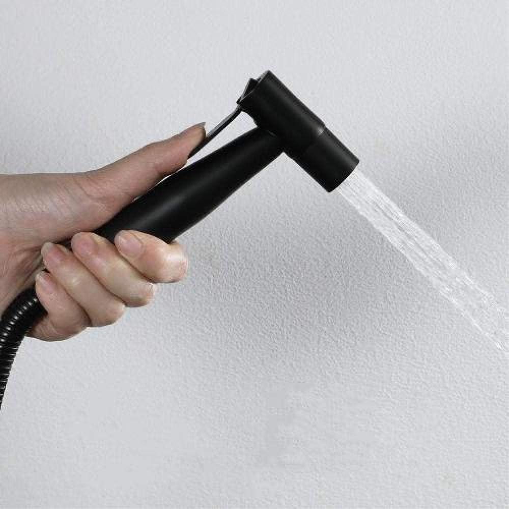 Chrome Bidet Sprayer Kit - Toilet Spray Gun + Suction Hose Complete Set of Booster Spray Guns Body Wash Cleaner