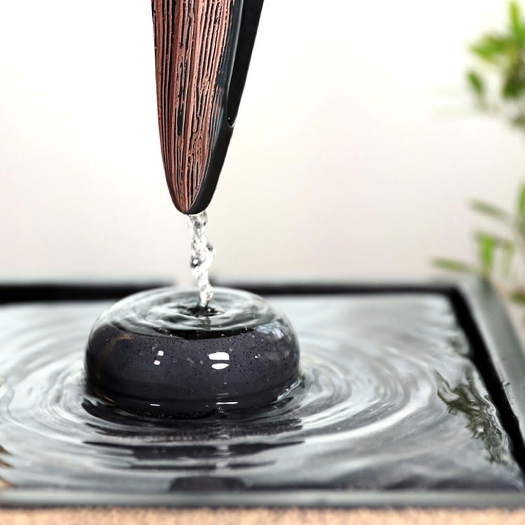 GUERNSEY Tabletop Fountain Flowing Water Ornaments Home Living Room TV Cabinet Tea Room Water Feature Office Desktop Fountain Decorations Indoor Fountain