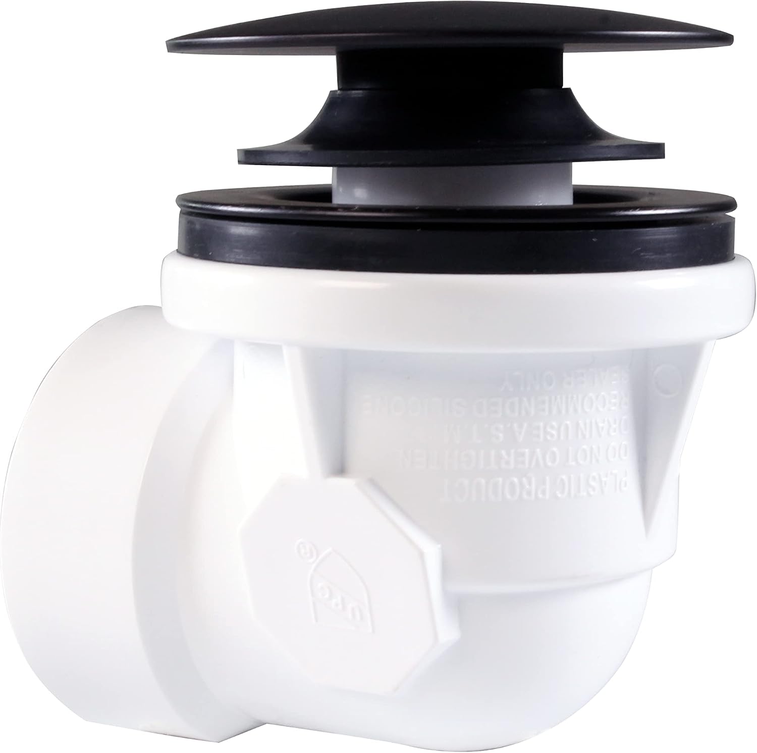 Westbrass D493244CHM-4-12 Bath Waste & Overflow Assembly with Patented Deep Soak Faceplate Cover and Tip-Toe Drain Plug - SCH. 40 PVC, Oil Rubbed Bronze (4-Pack)
