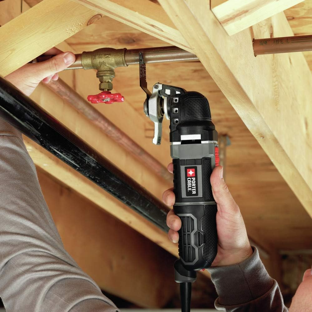 PORTER-CABLE Oscillating Tool Kit with 31-Piece Accessories, 3-Amp (PCE605K)