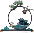 GUERNSEY Tabletop Fountain Flowing Water Ornaments Home Living Room Porch Desktop Fountain Landscape Study Desktop Fountain Decorations Indoor Fountain