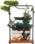 GUERNSEY Tabletop Fountain Indoor Rockery Fountain Decoration Home Living Room Fountain Decoration Office Circulating Water Fountain Decoration Indoor Waterfall Feature Indoor Fountain