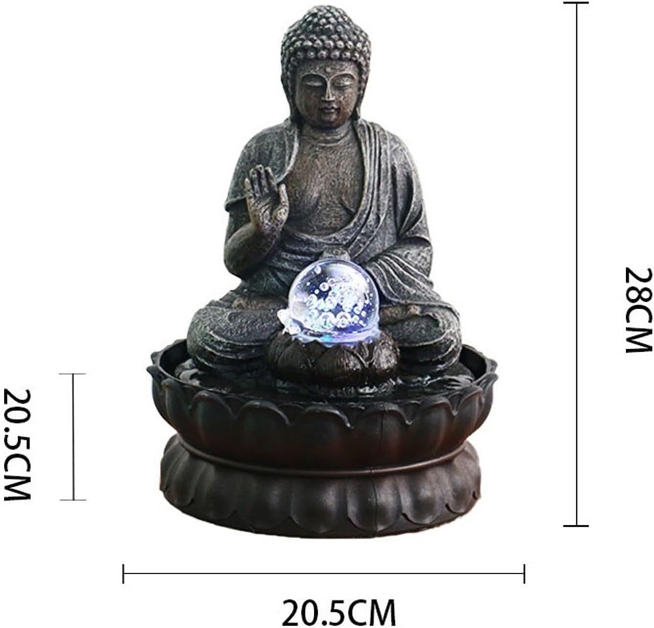 GLigeT Tabletop Fountain Living Room Attracts Wealth Ornaments Decorative Fountain Coffee Table Foyer Office Desk Decorations Cycle of Flowing Water Landscape Water Fountain Decor