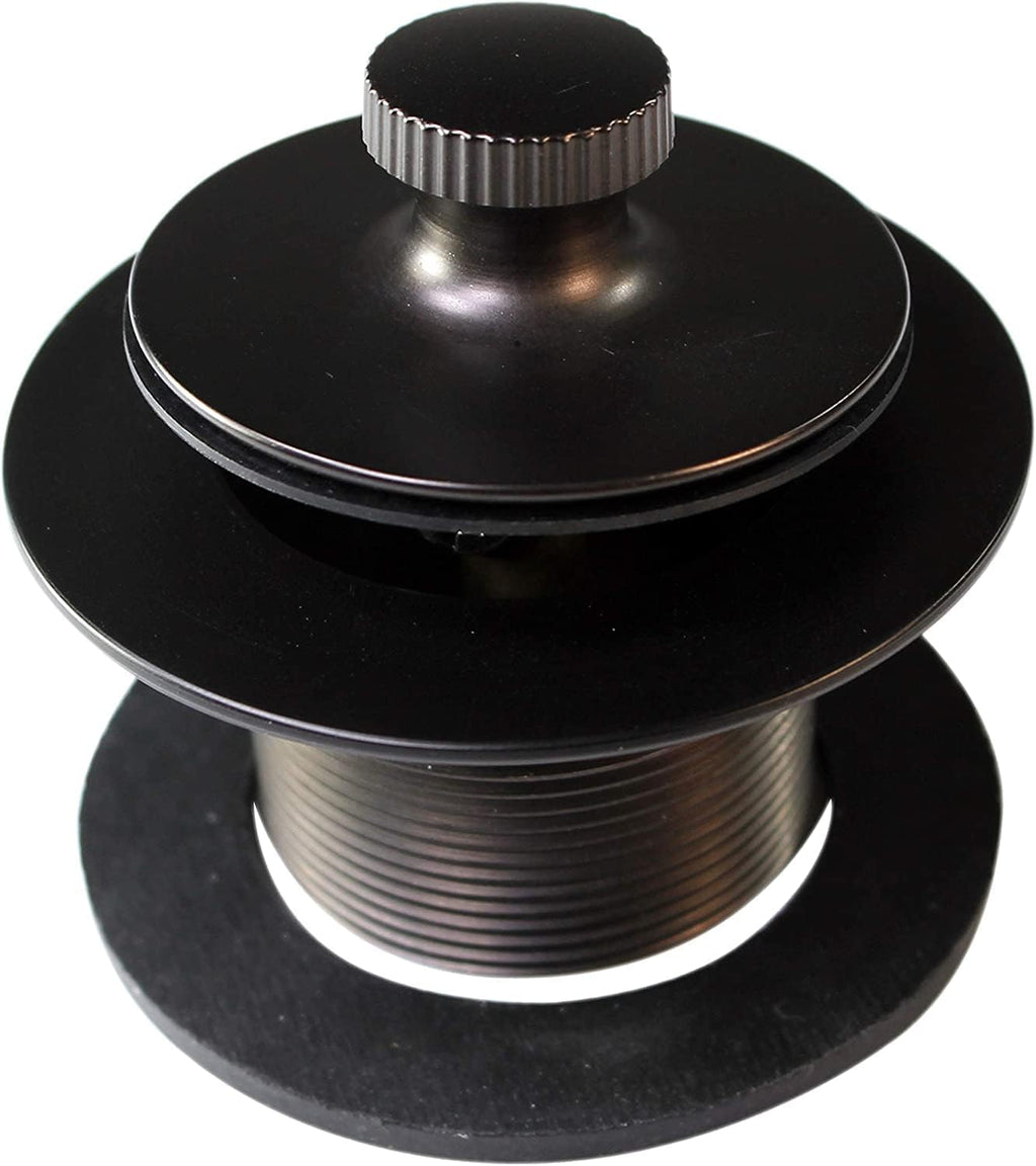 Westbrass D941K-50-12 1-3/8' Fine Thread Twist & Close Bathtub Drain Trim with One-Hole Overlfow Faceplate and Universal Adaptor, Oil Rubbed Bronze (50-Pack)