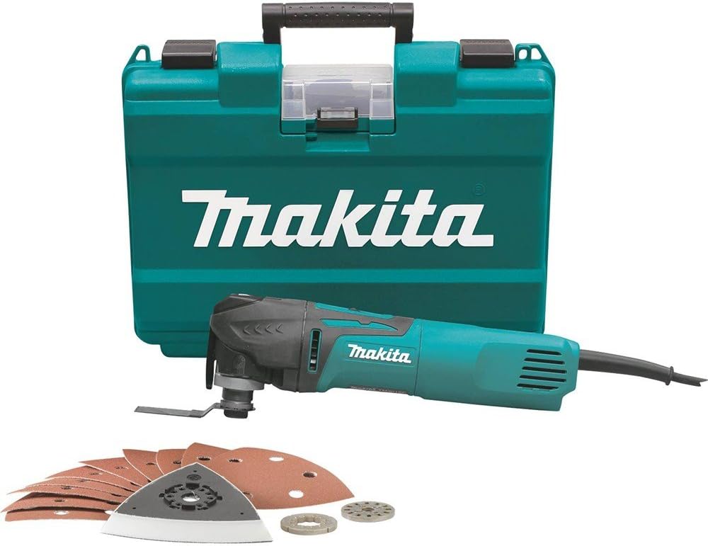 Makita TM3010CX1-R 120V 3 Amp Variable Speed Corded Oscillating Multi-Tool Kit (Renewed)