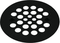 Westbrass D3193-25-62 4-1/4' OD Brass Shower Strainer Grid Drain Cover, 25-Pack, Matte Black