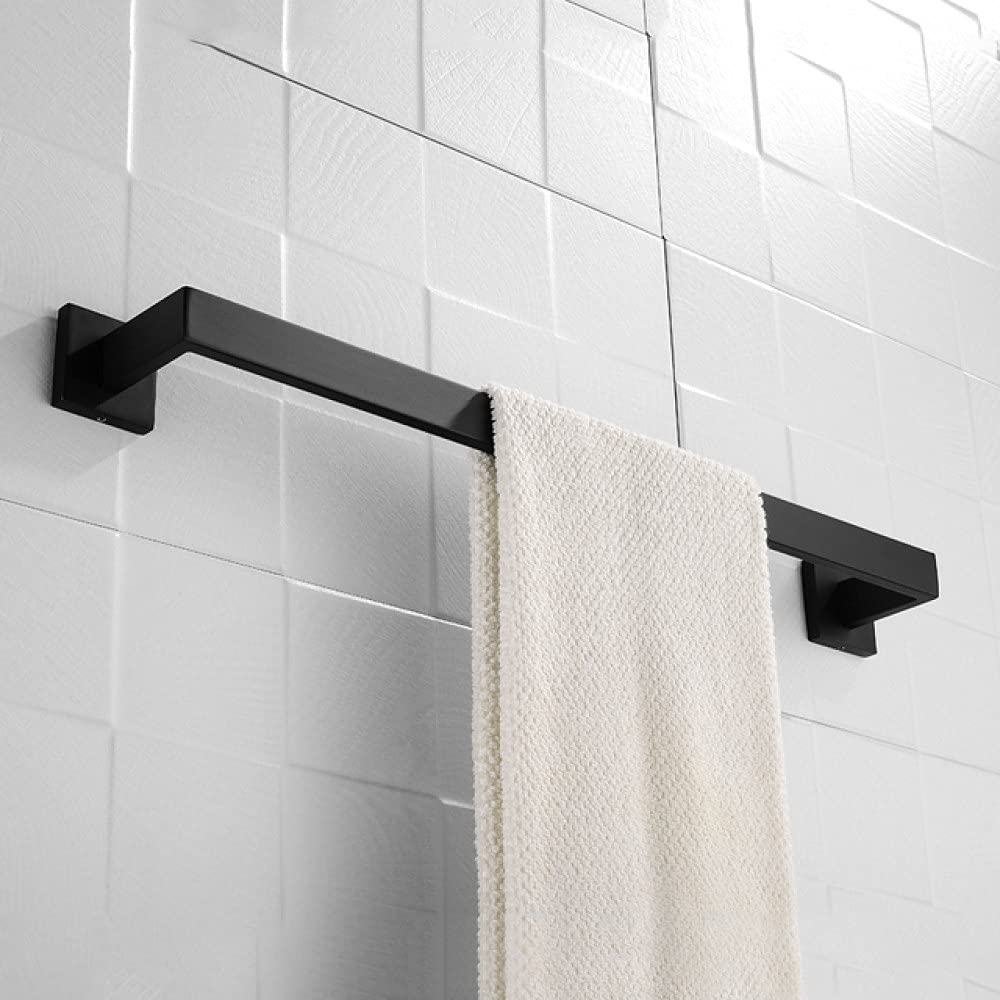 4 Pieces Wall Mounted Bathroom Hardware - Towel Bar, Paper Towel Rack & Robe Hook - & Accessories Modern Bathrooms(1 Single Towel Bar)