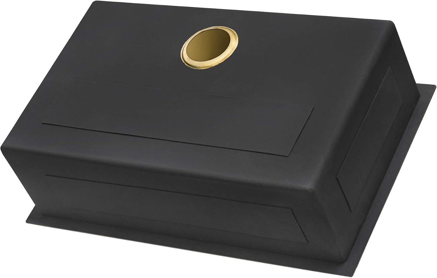 Ruvati 27-inch Undermount Satin Brass Matte Gold Stainless Steel Kitchen Sink 16 Gauge Single Bowl - RVH6127GG
