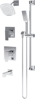 Verity HydroMersion Double Handle Tub and Shower Trim Kit with Hand Spray