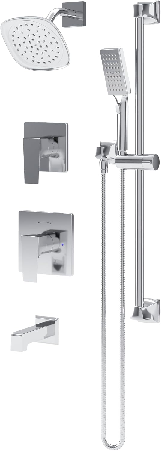Verity HydroMersion Double Handle Tub and Shower Trim Kit with Hand Spray