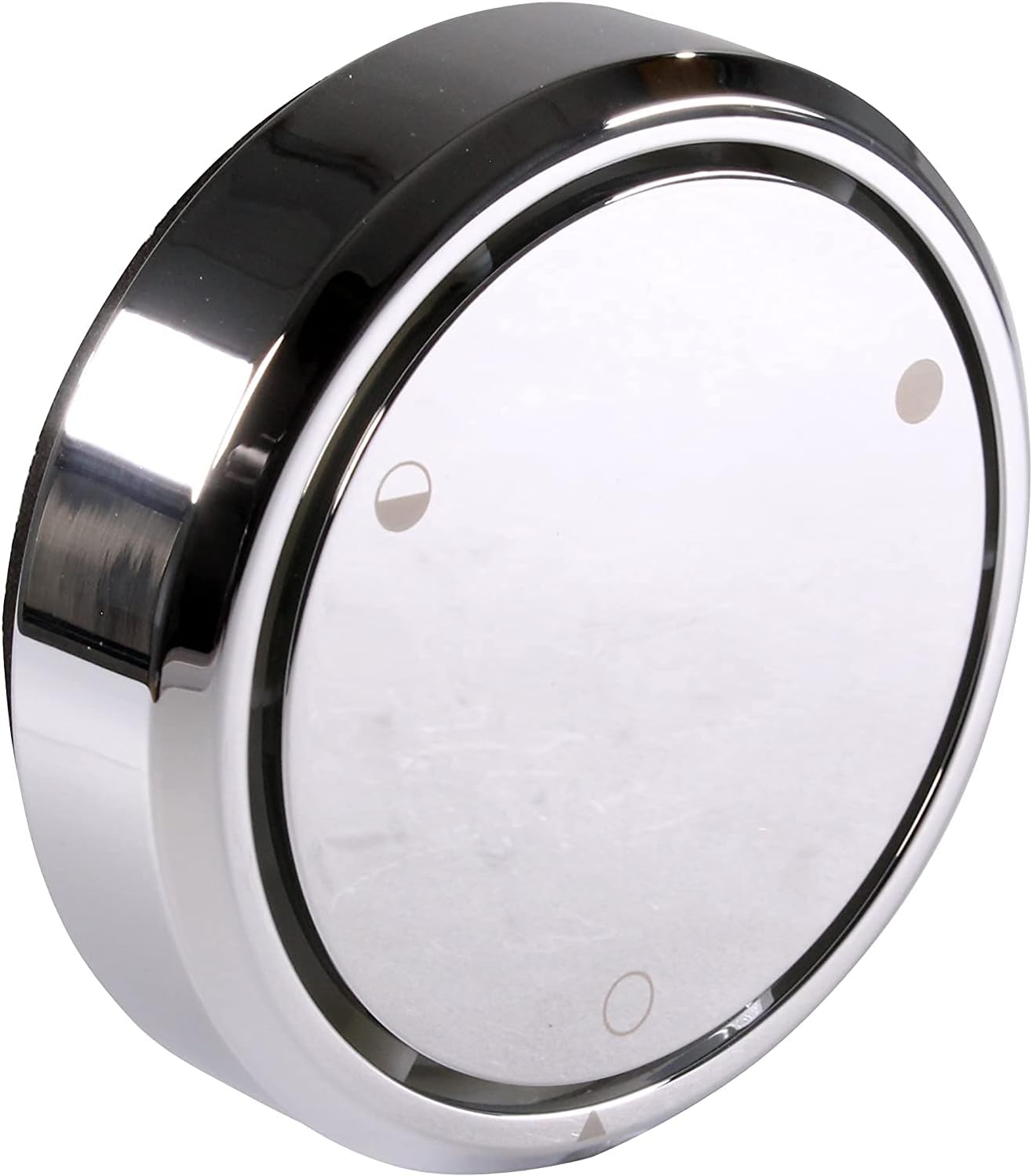 Westbrass D493CHM-50-26 Universal Patented Deep Soak Round Replacement 2-Hole Bathtub Overflow Cover for Full and Over-Filled Closure, Polished Chrome (50-Pack)