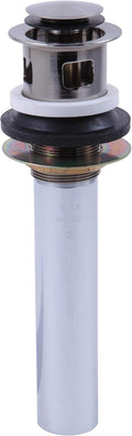 Delta D33W576BL Push Pop-Up Drain Assembly with Overflow Matte Black