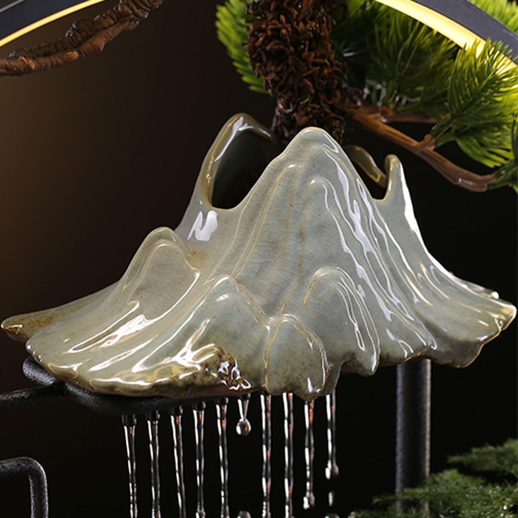 GUERNSEY Tabletop Fountain Tabletop Fountains Creative Water Fountain Ornaments Home Living Room Desktop Decoration Fountain Indoor Waterfall Feature Indoor Fountain