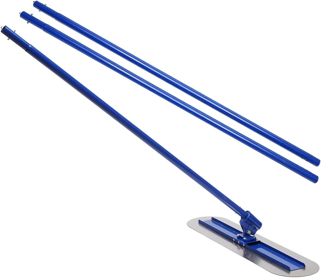 Bull Float Concrete Float 48 x 8' Concrete Trowel Finishing Concrete Finishing Trowel Kit Bull Float Concrete Tools Cement Tool with Mopping Board and 3 Long Handle