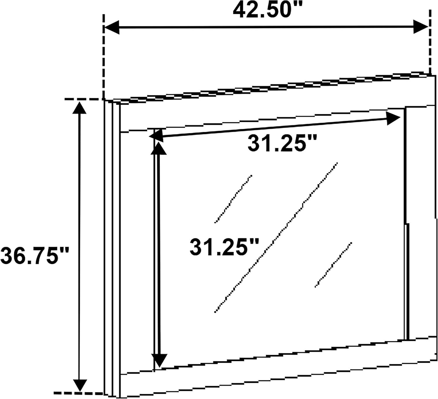 Coaster Home Furnishings Fenwick Contemporary 4-Piece Bedroom Set Queen Size Bookcase Bed Frame 48-inch Headboard Grey Oak/Almond 224981Q-S4