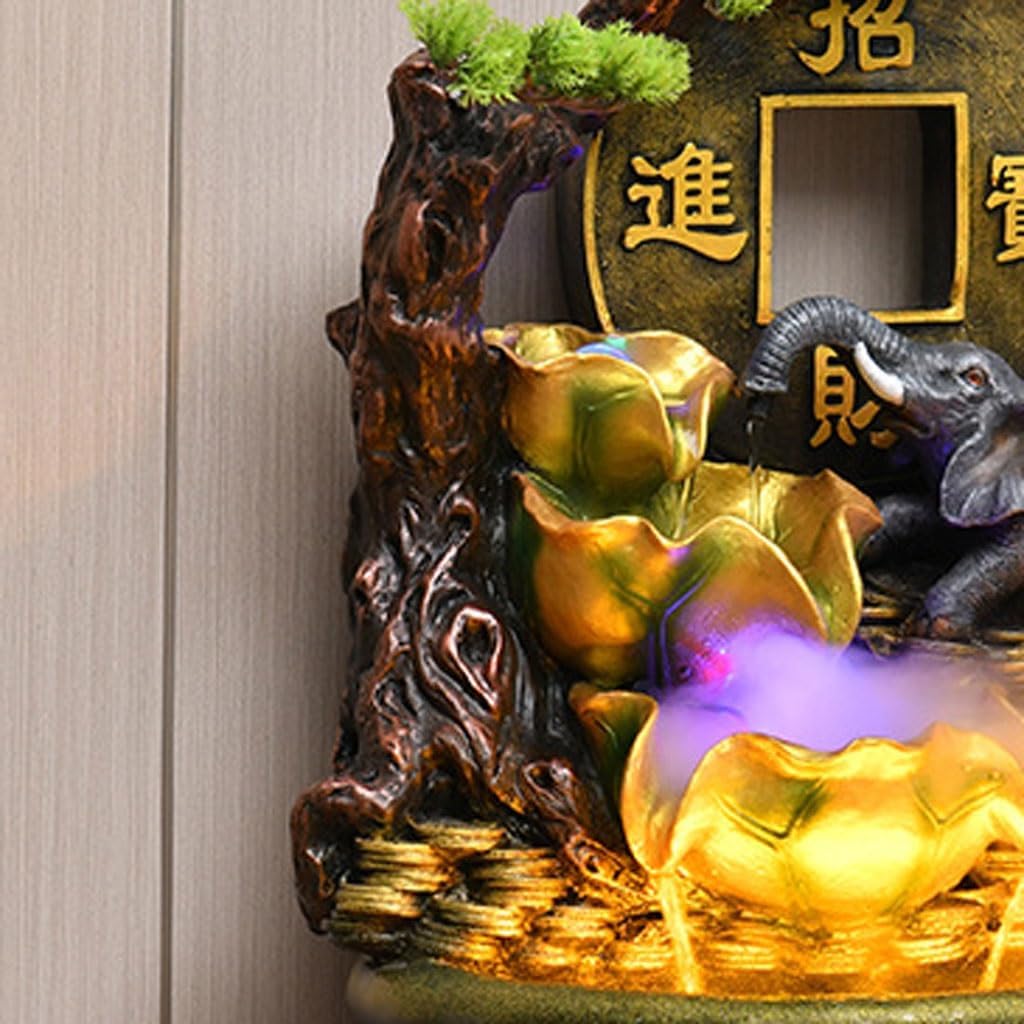 GUERNSEY Tabletop Fountain Indoor Desktop Water Fountain Living Room Desktop Decoration Study Desk Fountain Office Desktop Decoration Indoor Fountain