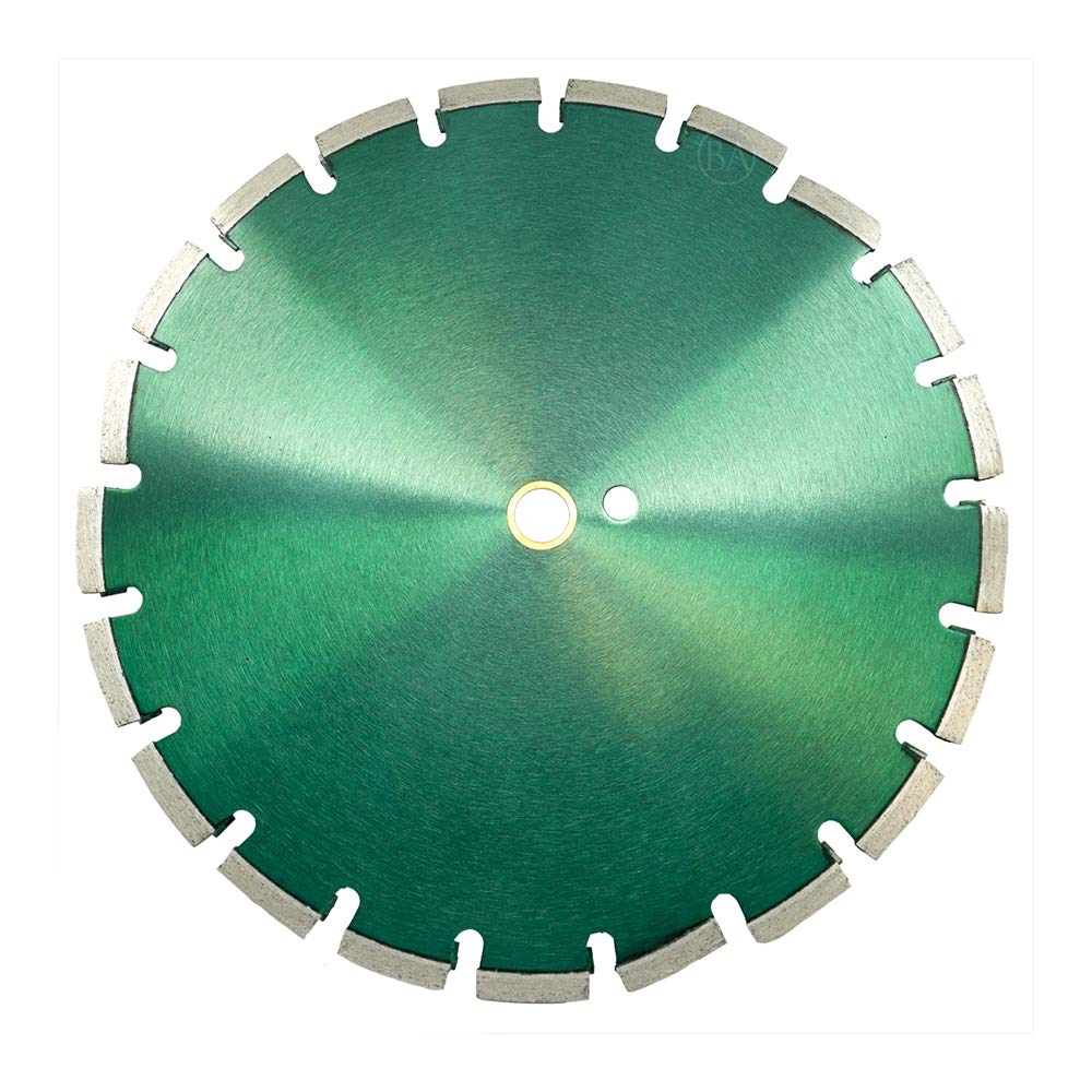 Benchmark Abrasives 14 Inch Hot Pressed Sintered Turbo Diamond Blade for Angle Grinder with Steel Core for Cutting Brick Ceramic Tile Granite Marble - 14' Circular Saw (14', Green Concrete)