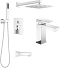 Lava Odoro 3-Setting Shower and Tub Faucet Set and Bathroom Faucet, Chrome
