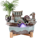 GUERNSEY Tabletop Fountain Tabletop Fountains Chinese Style Ceramic Water Ornaments Home Living Room Desktop Fountain Study Desktop Xunhua Water Fountain Indoor Fountain