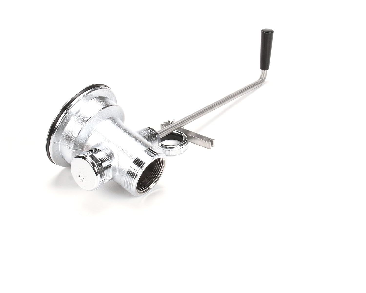 T&S Brass B-3952-VR Twist Handle 3-1/2-Inch X 2-Inch Waste Drain Valve with Vr Flat Strainer