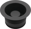 Westbrass D2105-50-62 3-1/2' EZ-Mount Brass Kitchen Sink Waste Disposal Drain Flange and Stopper, Matte Black (50-Pack)