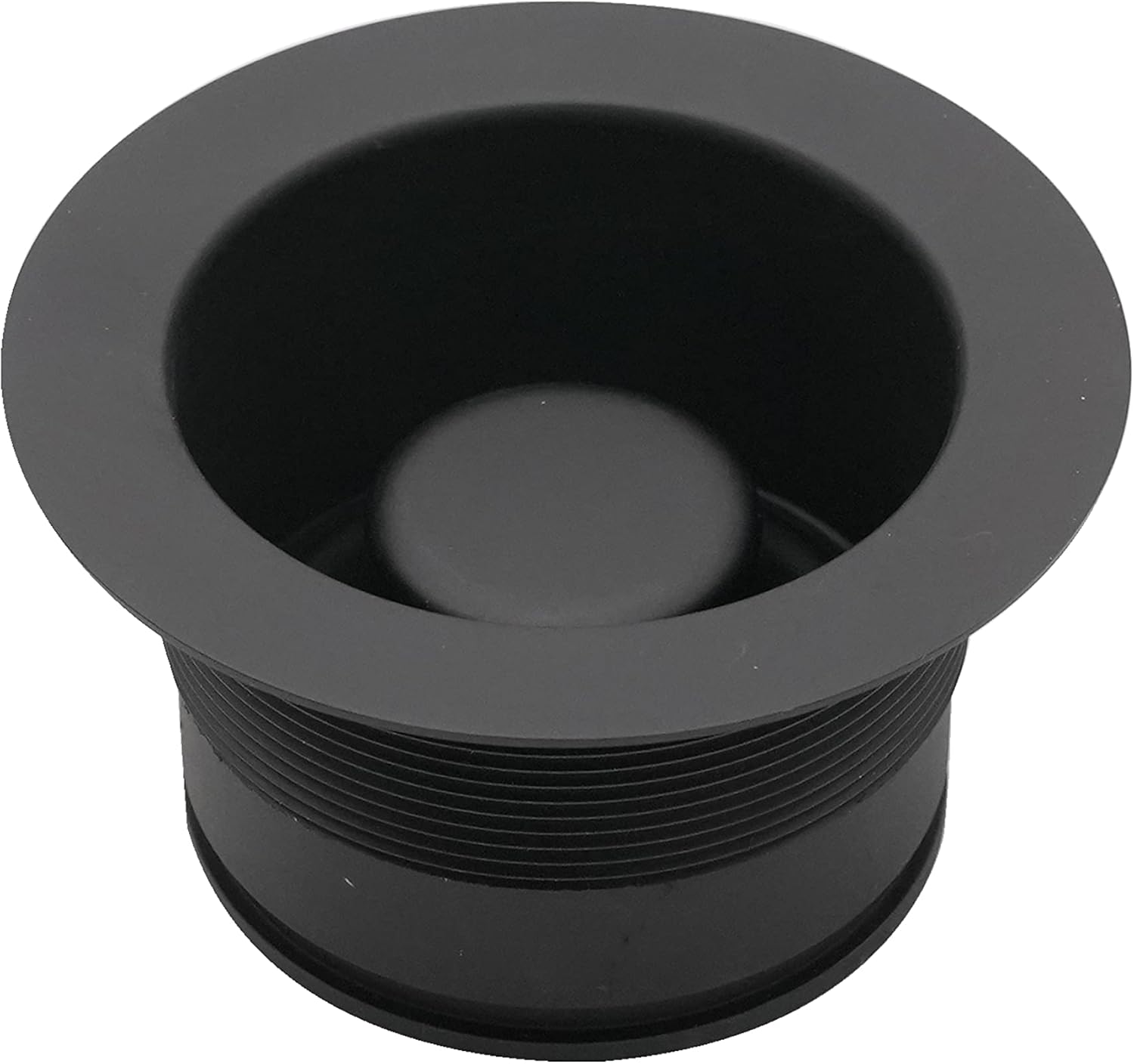 Westbrass D2105-50-62 3-1/2' EZ-Mount Brass Kitchen Sink Waste Disposal Drain Flange and Stopper, Matte Black (50-Pack)