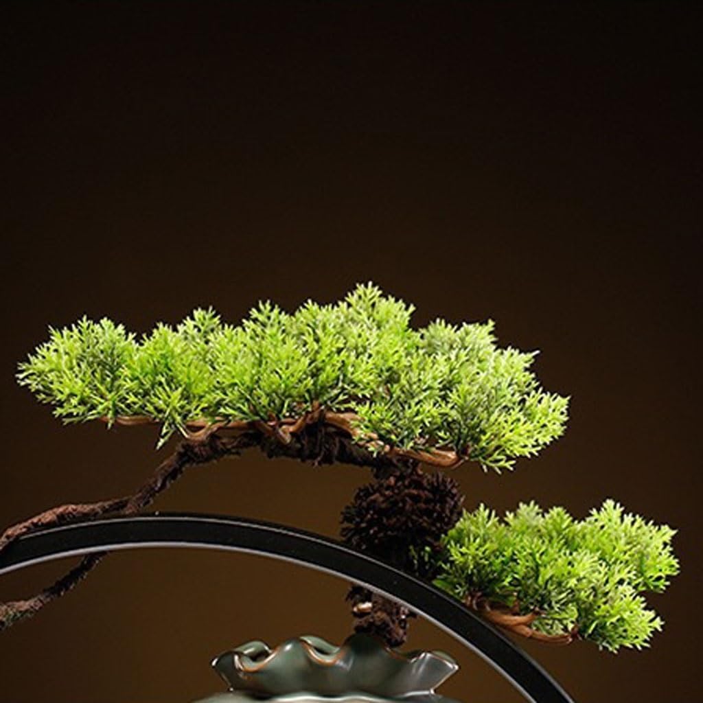 GUERNSEY Tabletop Fountain Chinese Style Water Ornaments Home Living Room Fountain Circulating Water Ornaments Office Desktop Fountain Ornaments Indoor Waterfall Feature Indoor Fountain