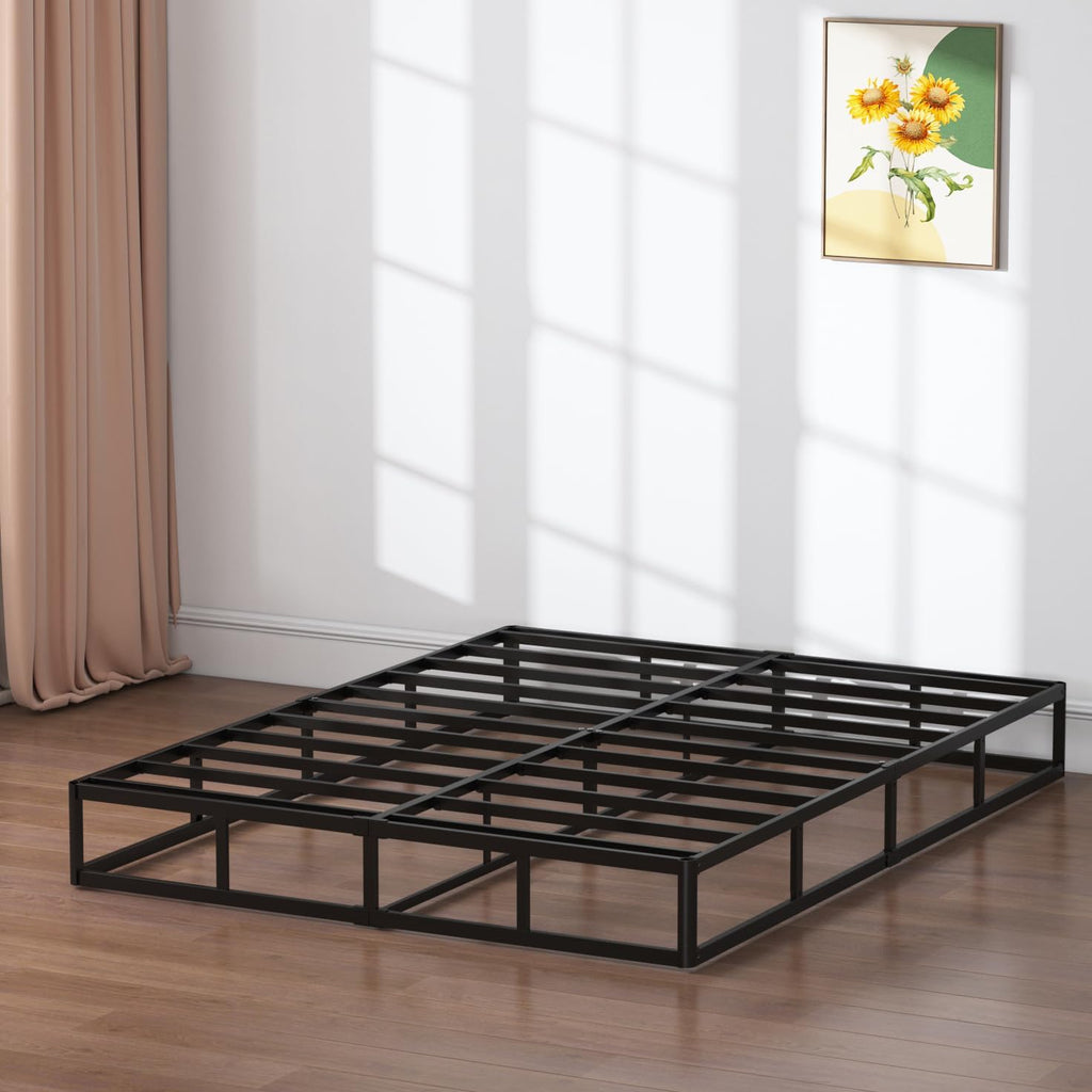 SHLAND Cal King Box Spring 9 Inch, High Profile Metal California King Size Box Springs with Fabric Cover, Easy Assembly