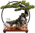 GUERNSEY Tabletop Fountain Tabletop Fountains Flowing Water Glass Fish Tank Decorative Ornaments Living Room Desktop Circulating Water Table Fountain Ornaments Indoor Fountain