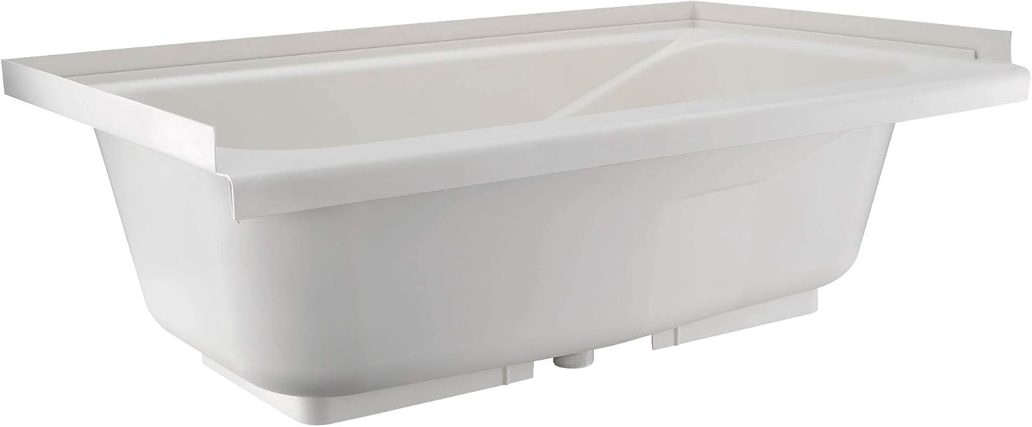 RecPro RV Bathtub | Durable Replacement 40' x 24' | Camper Trailer RV Tub | Alpha | Made in USA (White)