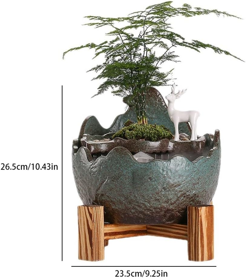 GUERNSEY Tabletop Fountain Home Living Room Desktop Water Fountain Small Ornaments Home Porch Desktop Decoration Study Desktop Decoration Indoor Fountain
