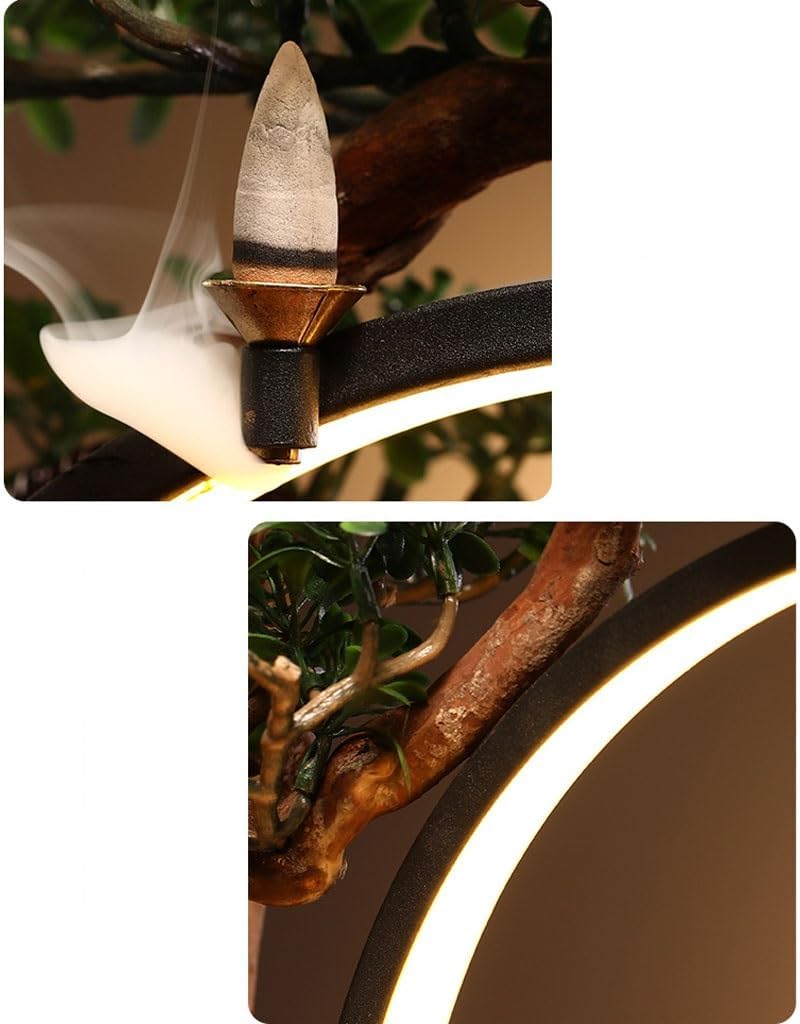 GUERNSEY Tabletop Fountain Living Room Desktop Water Ornaments Backflow Incense Desktop Circulating Water Fountain Creative Desktop Ornaments Indoor Fountain
