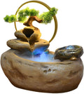 GUERNSEY Tabletop Fountain Desktop Rockery Water Fountain Ornaments Office Circulating Water Wheel Study Desktop Fountain Decoration Indoor Fountain