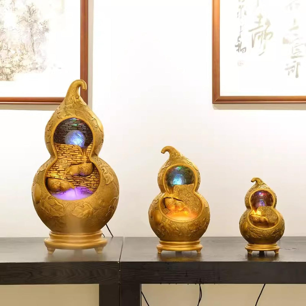 GLigeT Tabletop Fountain Fountain Decoration Circulation Living Room Office Desktop Decoration Study Water Fountain Water Fountain Decor(Small)